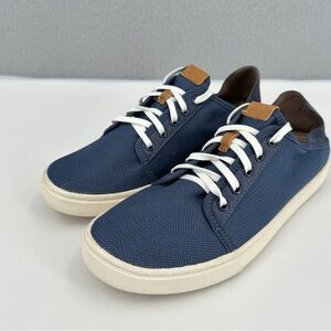 OluKai Pehuea Li Sneakers Womens US 9.5 EUR 39.5 Blue Mesh Low Top Comfort Shoes